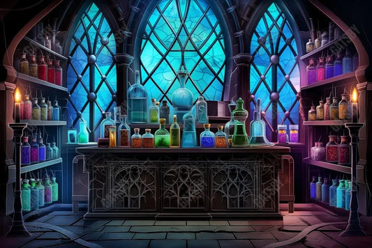 Gatsby Witch Potion Room Photography Backdrop Gbsx-00517 - Gatsby Backdrop