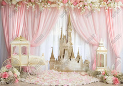 Gold Castle Pink Decor Backdrop - Gatsby Backdrop