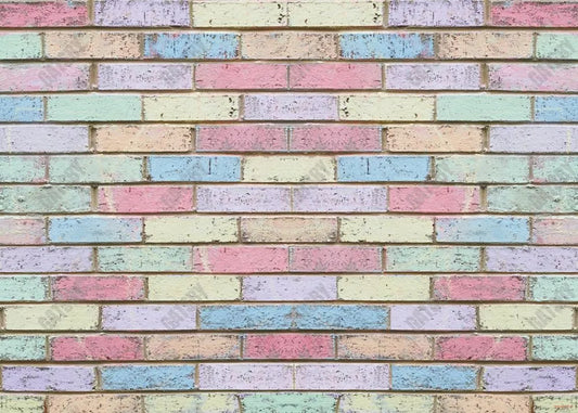 Graffiti Colourful Brick Wall Backdrop - Gatsby Backdrop