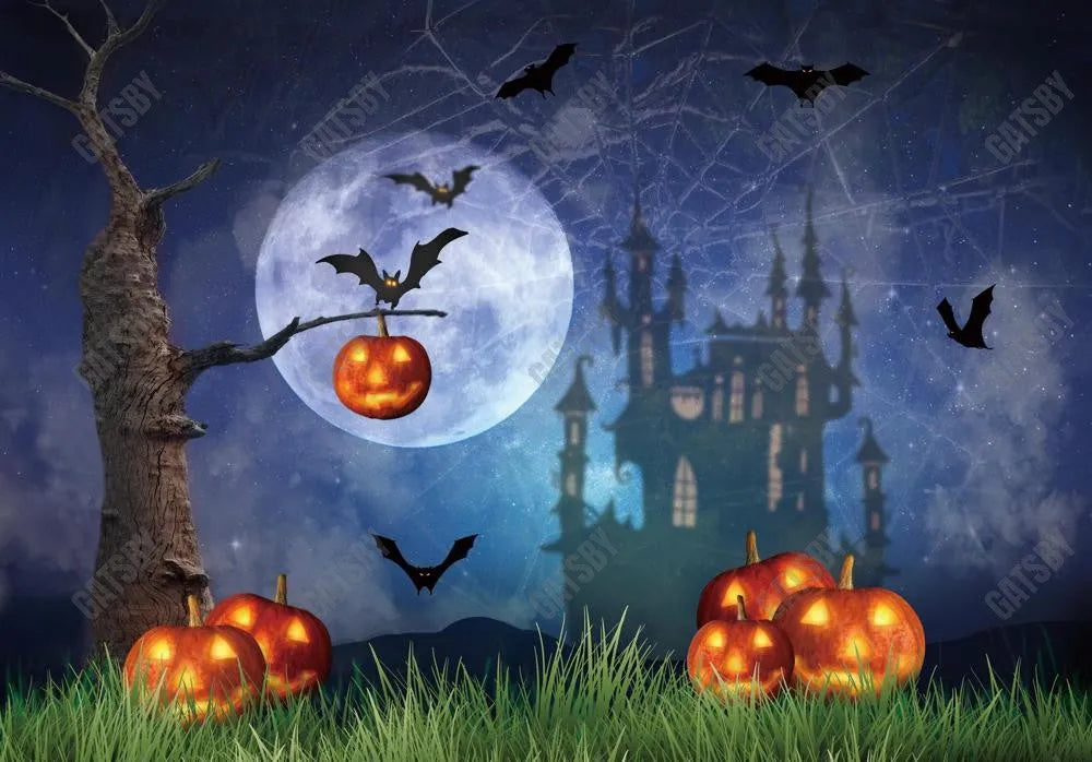 Halloween Night Forest Theme Backdrop - Gatsby Backdrop