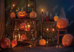 Halloween Pumpkin Magic Room Backdrop - Gatsby Backdrop