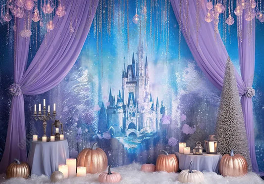 Ice Castle Winter Backdrop - Gatsby Backdrop