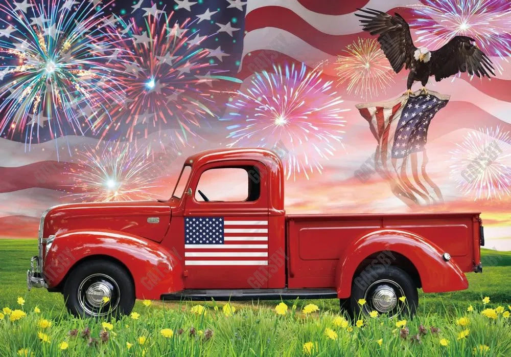 Independence Day Truck Backdrop - Gatsby Backdrop