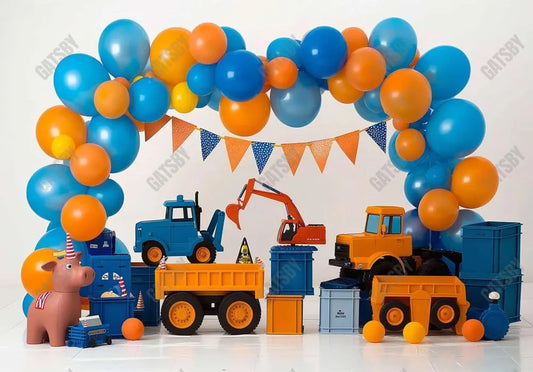 Kids Construction Photography Backdrop Ym8G-B0403 - Gatsby Backdrop