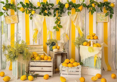 Lemon Crates Yellow Backdrop - Gatsby Backdrop