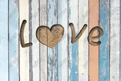 Love Wood Backdrop Usya-0063 - Gatsby Backdrop