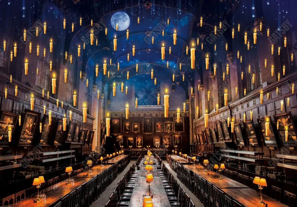 Magic Wizarding Dining Hall Photography Backdrop GBSX-99811 - Gatsby Backdrop