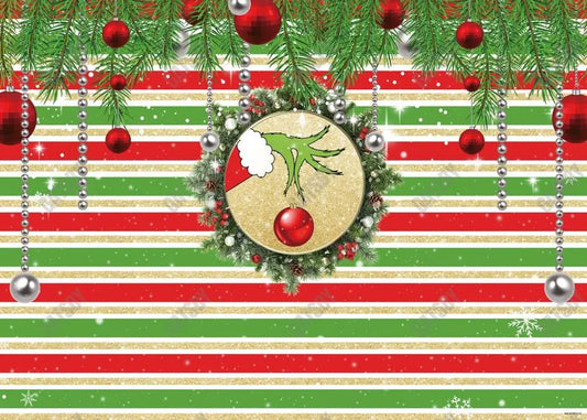 Merry Christmas Birthday Party Backdrop - Gatsby Backdrop