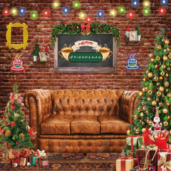 Merry Friendsmas Photography Backdrop GBSX-99815 - Gatsby Backdrop