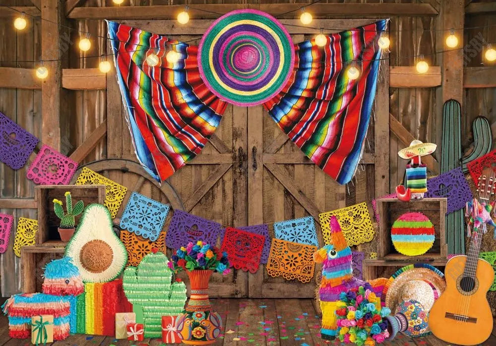 Mexican Fiesta Photography Backdrop - Gatsby Backdrop