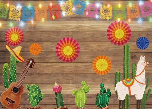 Mexican Fiesta Theme Photography Backdrop - Gatsby Backdrop
