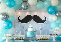 Mustache Bash Cake Smash Photography Backdrop GBSX-99831 - Gatsby Backdrop