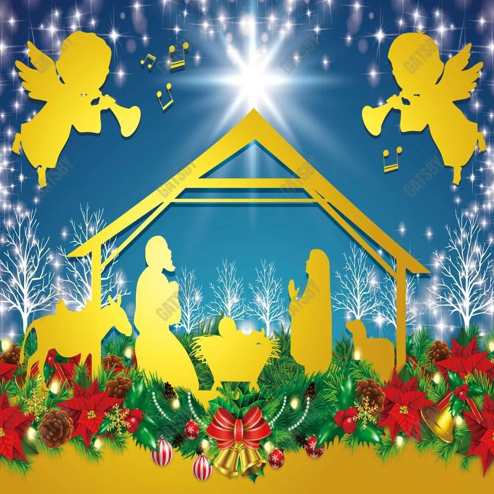 Nativity Of Jesus Photography Backdrop GBSX-99833 - Gatsby Backdrop