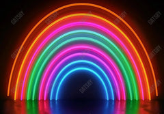 Neon Abstract Rainbow Photography Backdrop GBSX-99834 - Gatsby Backdrop