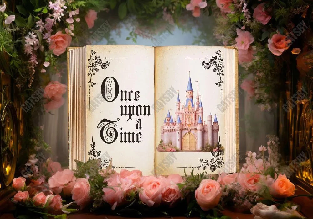 Once Upon a Time Fairytale Storybook Princess Photography Backdrop - Gatsby Backdrop