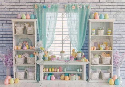 Pastel Easter Eggs Cabinet Backdrop - Gatsby Backdrop