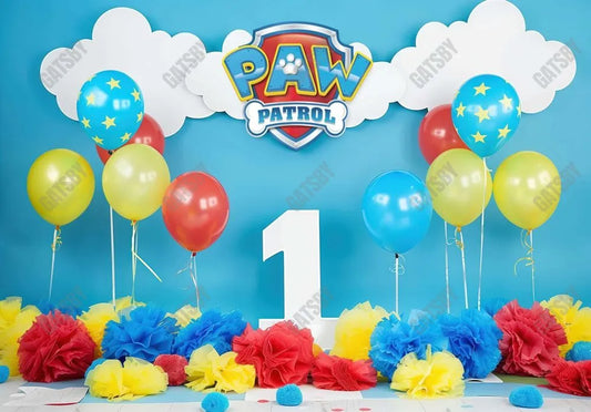 Paw On Duty Photography Backdrop Ym8T-B0370 - Gatsby Backdrop