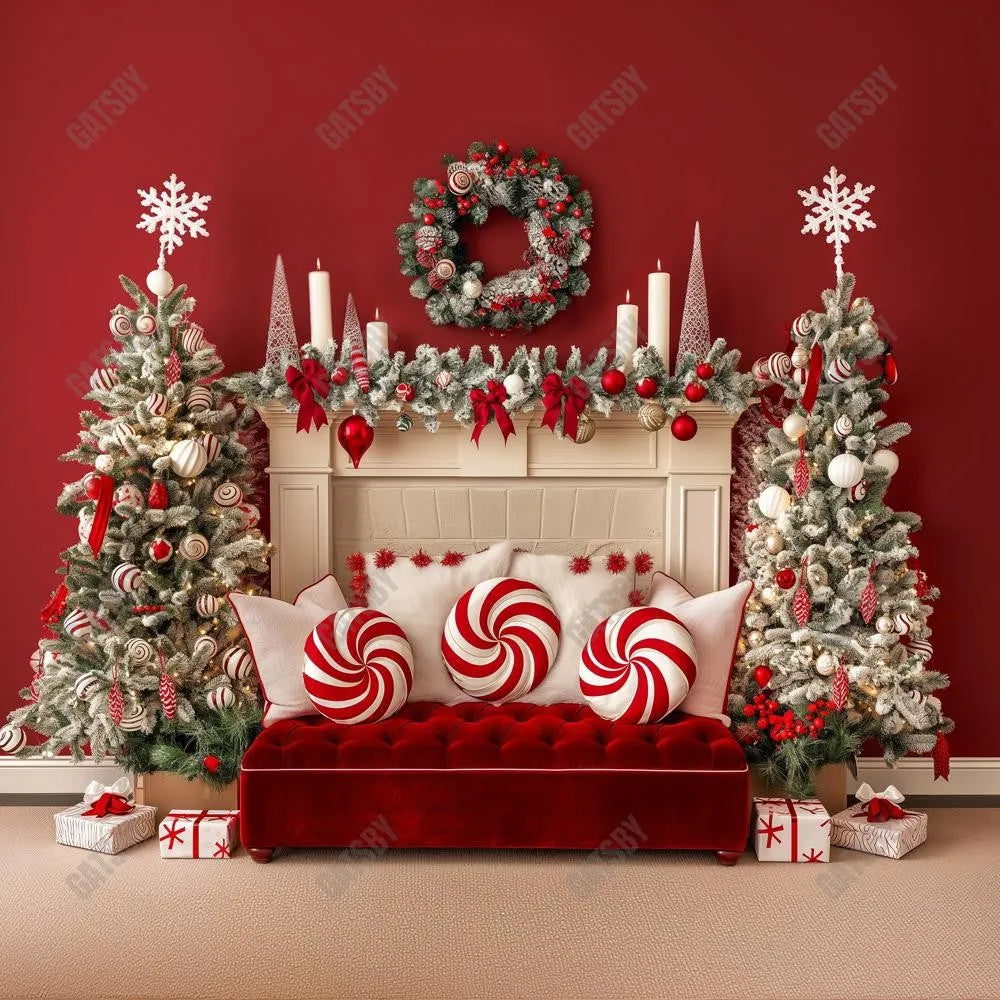 Peppermint Dreams Headboard Photography Backdrop GBSX-99841 - Gatsby Backdrop