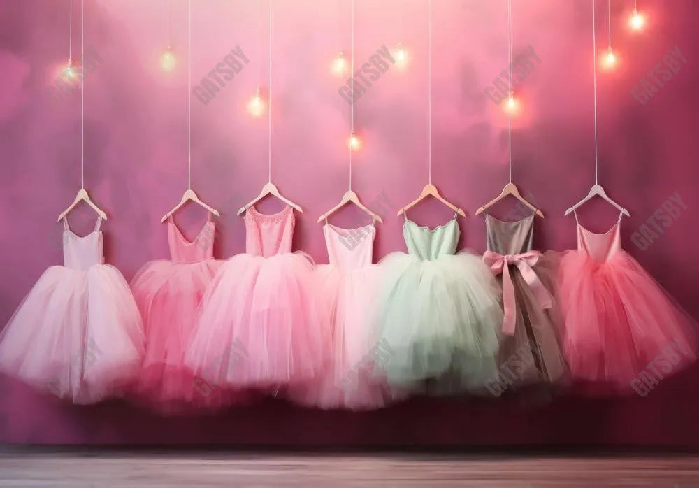 Pink Ballerina Princess Dress Photography Backdrop - Gatsby Backdrop