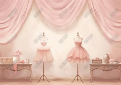 Pink Ballet Dancer Room Backdrop - Gatsby Backdrop