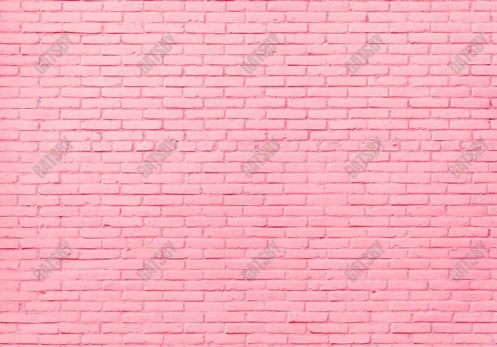 Pink Brick Wall Photography Backdrop GBSX-99850 - Gatsby Backdrop