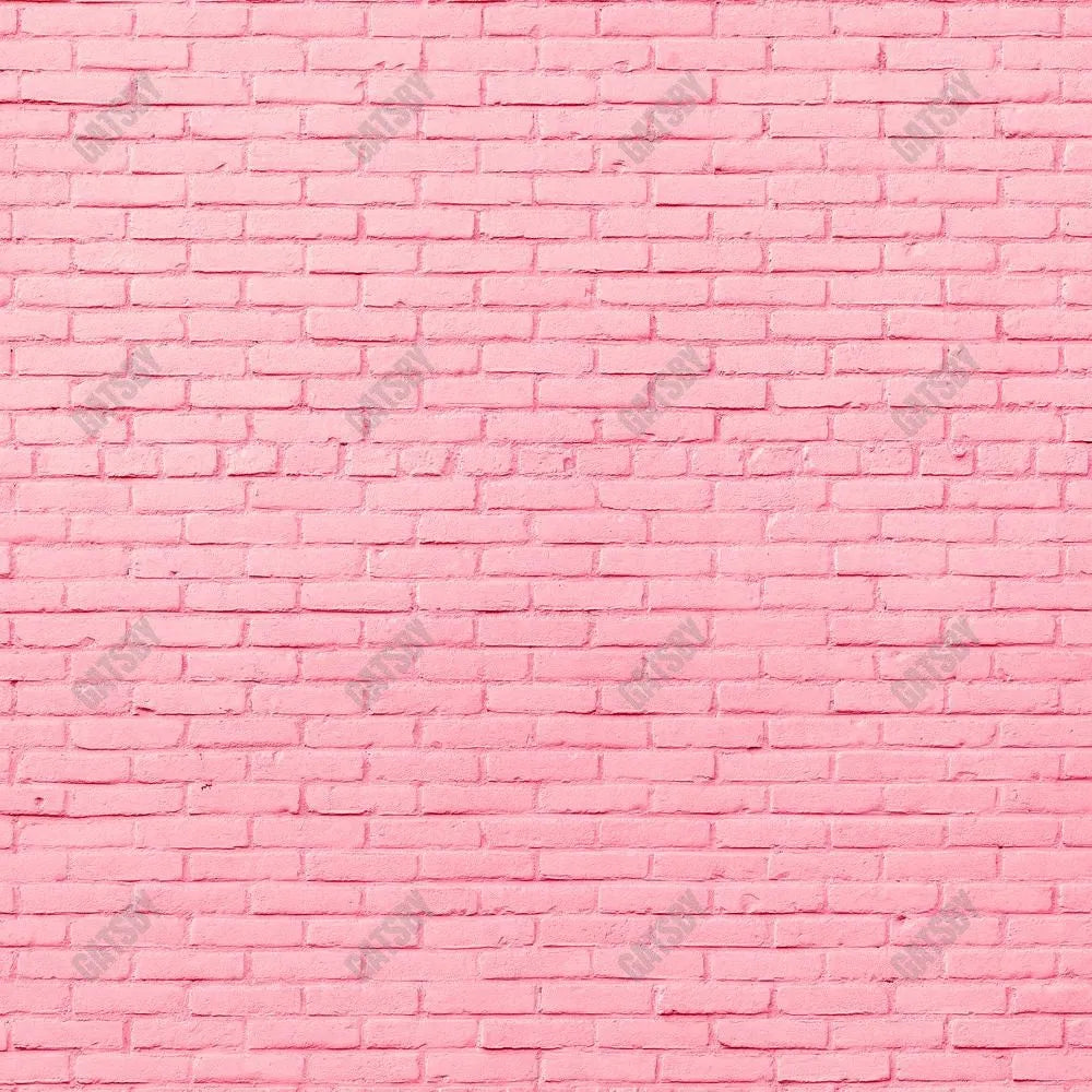 Pink Brick Wall Photography Backdrop GBSX-99850 - Gatsby Backdrop