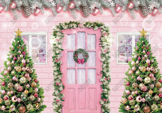 Pink Christmas Photography Backdrop - Gatsby Backdrop