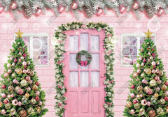 Pink Christmas Photography Backdrop - Gatsby Backdrop