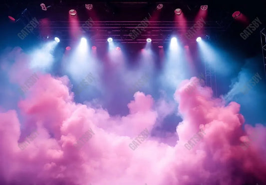 Pink Cloud Smoke Stage Backdrop - Gatsby Backdrop