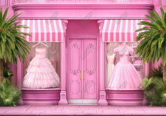 Pink Fashion Doll Boutique Backdrop - Gatsby Backdrop