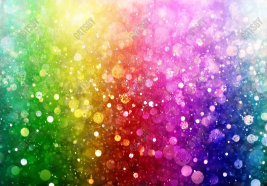 Rainbow Bokeh Photography Backdrop GBSX-99874 - Gatsby Backdrop