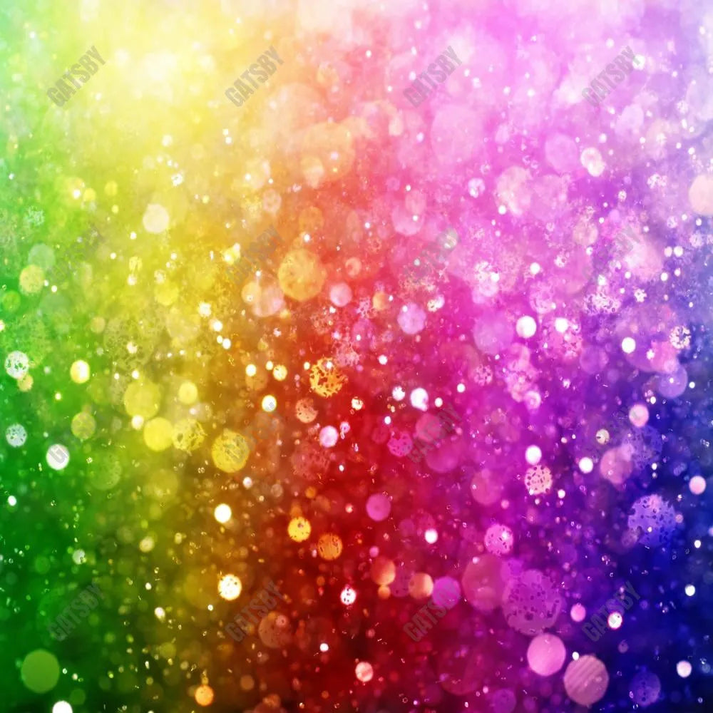 Rainbow Bokeh Photography Backdrop GBSX-99874 - Gatsby Backdrop