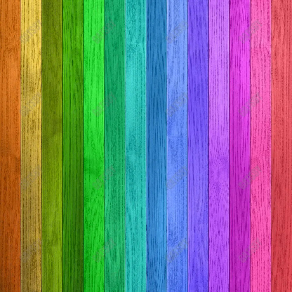 Rainbow Wood Photography Backdrop GBSX-99878 - Gatsby Backdrop