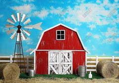 Red Barn Photography Backdrop Ym8T-B0372 - Gatsby Backdrop