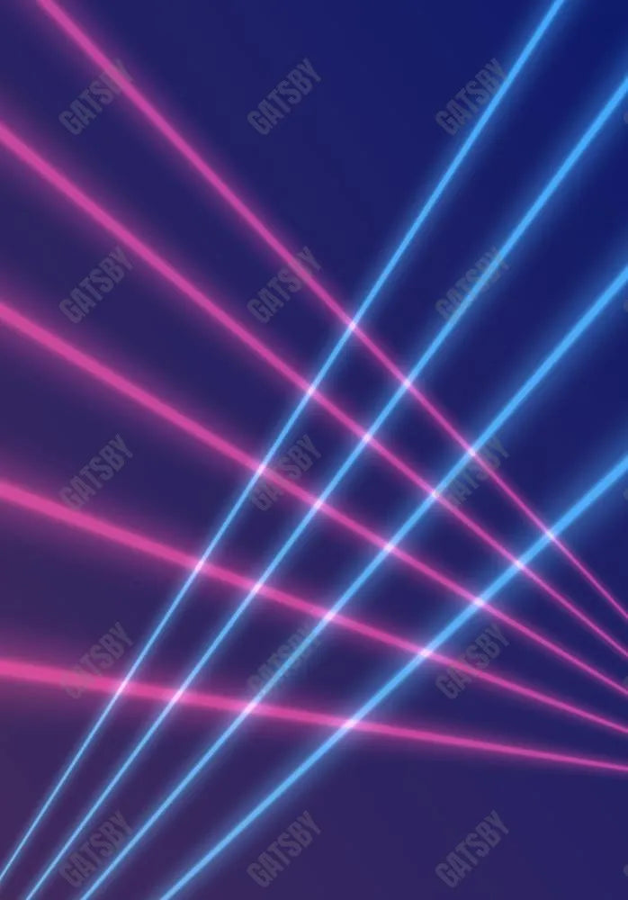 Retro Glowing Laser Photography Backdrop GBSX-99883 - Gatsby Backdrop