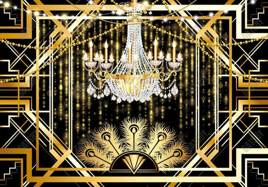 Roaring 20'S Birthday Photography Backdrop GBSX-99884 - Gatsby Backdrop