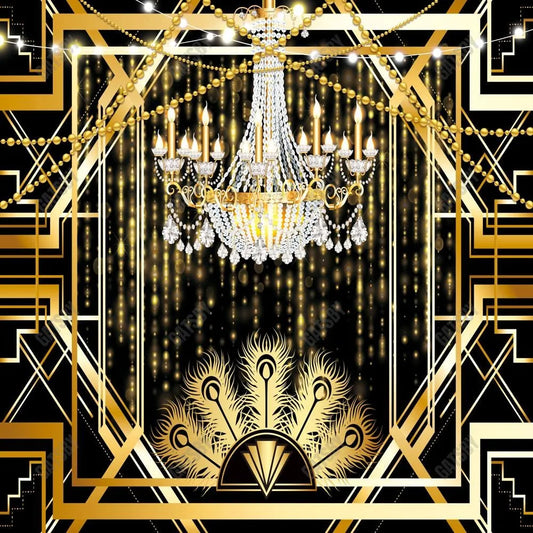 Roaring 20'S Birthday Photography Backdrop GBSX-99884 - Gatsby Backdrop