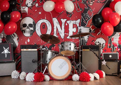 Rockstar Music Band 1st Birthday Backdrop - Gatsby Backdrop