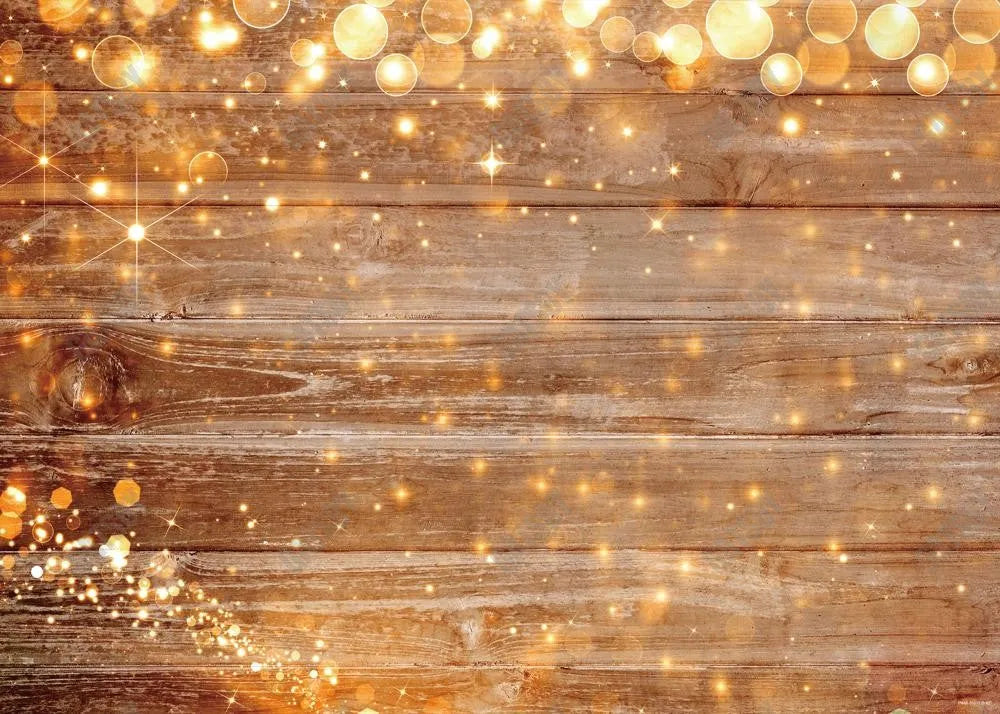 Rustic Wood Gold Glitter Photography Backdrop - Gatsby Backdrop