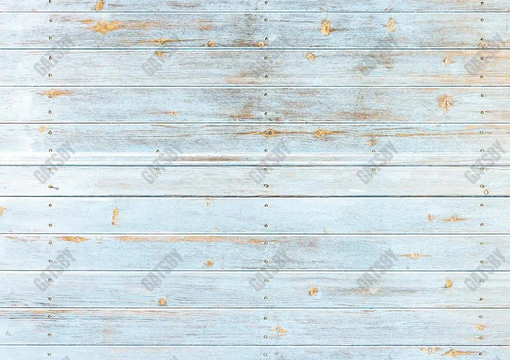 Sky Blue Wood Backdrop Aec-00602 - Gatsby Backdrop