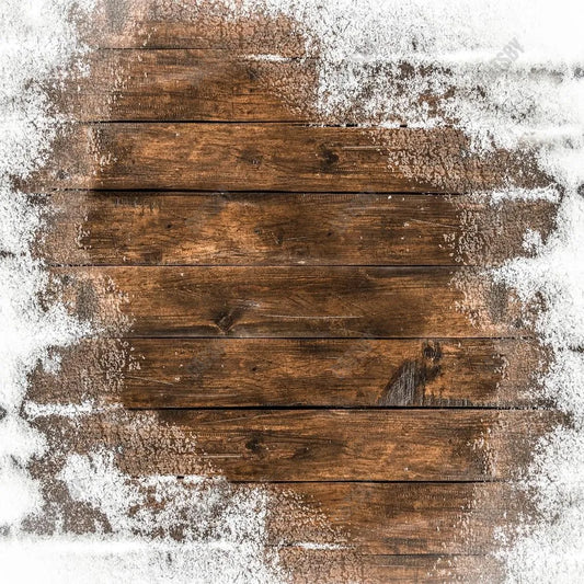 Snow Wooden Floor Photography Backdrop GBSX-99900 - Gatsby Backdrop