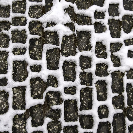 Snowy Cobblestone Floor Photography Backdrop GBSX-99902 - Gatsby Backdrop