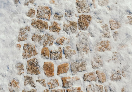 Snowy Stone Blocks Photography Backdrop GBSX-99905 - Gatsby Backdrop