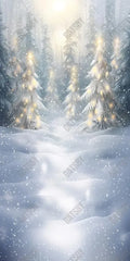 Snowy Winter Scene Photography Backdrop GBSX-99906 - Gatsby Backdrop