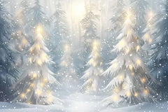 Snowy Winter Scene Photography Backdrop GBSX-99907 - Gatsby Backdrop