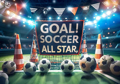 Soccer Field Star Sports Backdrop - Gatsby Backdrop