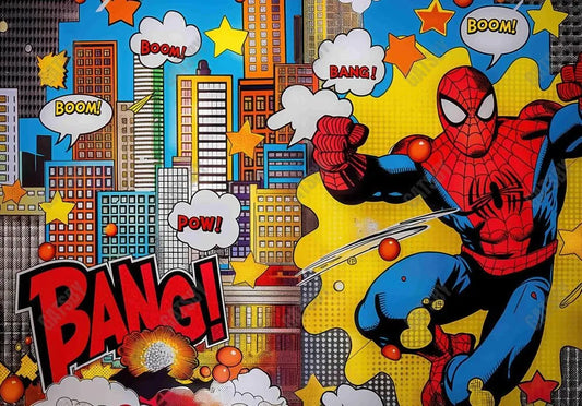 Spider Hero Photography Backdrop Ym8T-B0470 - Gatsby Backdrop