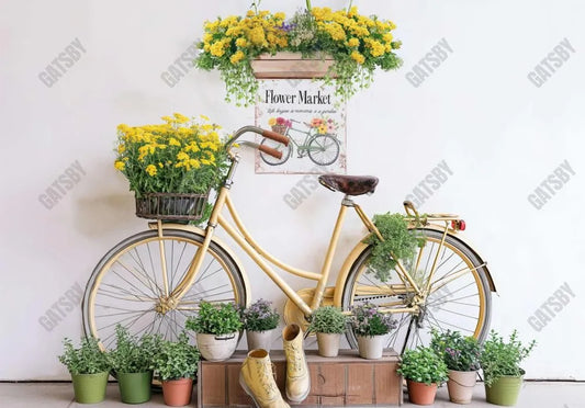 Spring Bike Backdrop - Gatsby Backdrop