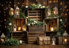 Spring Crates A'Glow Backdrop - Gatsby Backdrop