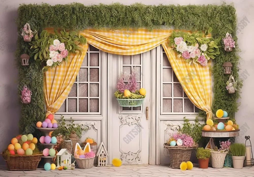 Spring Easter Eggs Shop Backdrop - Gatsby Backdrop